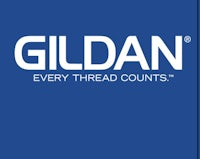 gildan every thread counts logo on a blue background